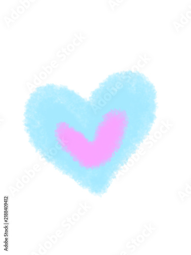 Heart star watercolor pastel lines background arrow red blue green pink floral leaf 