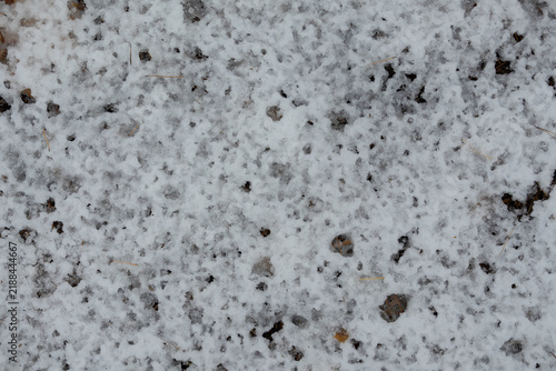 Fotografie Thaw snow-melt period of warmer weather that thaws ice and snow
