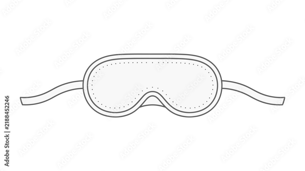 Obraz premium Simple Sleep Mask Icon