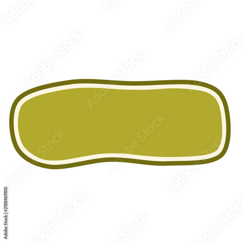 Simple olive green aesthetic border element for journal planner