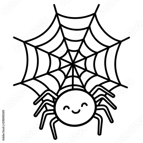 Spider Halloween Vector Illustration 