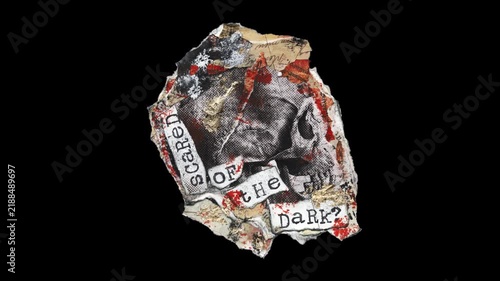 Handcrafted vintage Halloween themed paper ephemera that magically burns into view. Ideal as a drag & drop overlay for creating lower thirds, title cards, & custom graphic compositions or backgrounds.