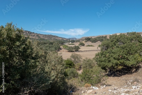 Foto Napi valley on northern Lesbos island, Greece.