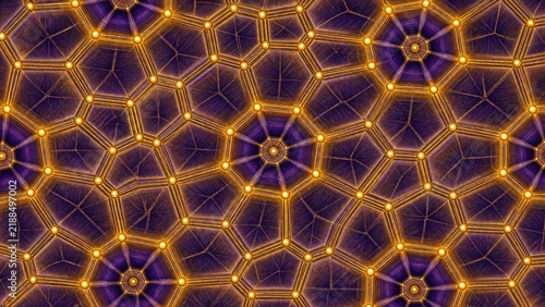 purple gold geometric network pattern concept with intricate cyber line structure and abstract surface design, showing modern tech texture for futuristic background