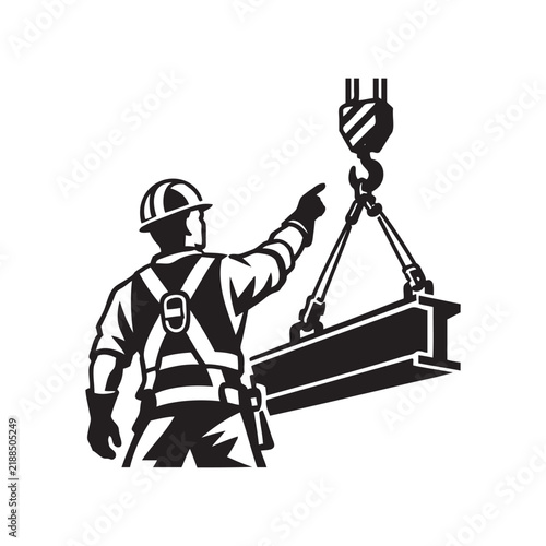Принти на полотні abstract rigger in site project