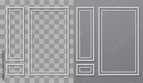 Obraz na płótnie Decorative Cabinet Panels Vector Template
