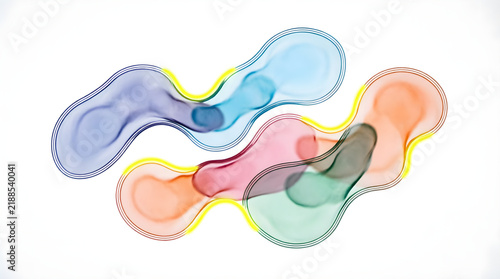 Abstract ai-generated neural network diagram with interconnected nodes in pastel gradient overlay