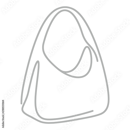 Minimalist Continuous Line Art of a Modern Women Handbag Fashion Accessory Vector Illustration