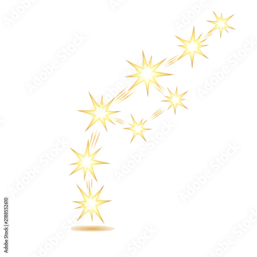 Minimalist abstract star and leaf pattern design