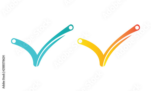 Gradient Checkmark Icons Set