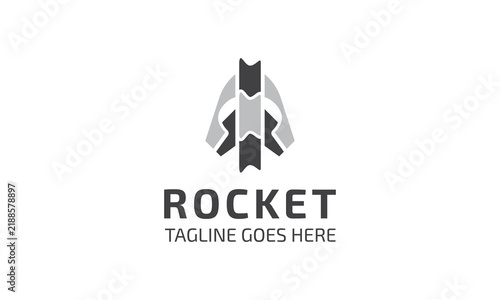 Abstract Rocket Company Logo