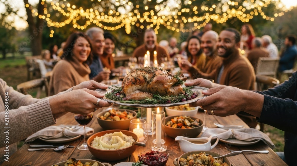 Obraz premium Thanksgiving Family Feast