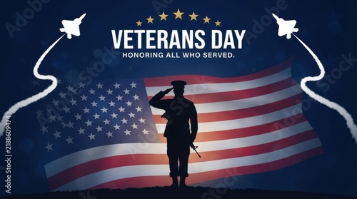 Veterans Day American Flag Tribute
