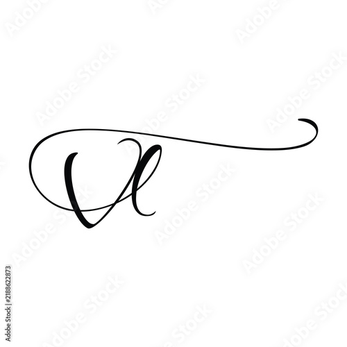 VL initials Handwriting signature logo. VL Hand drawn Calligraphy lettering Vector. VL  letter real estate, beauty, photography letter logo design. VL Logo