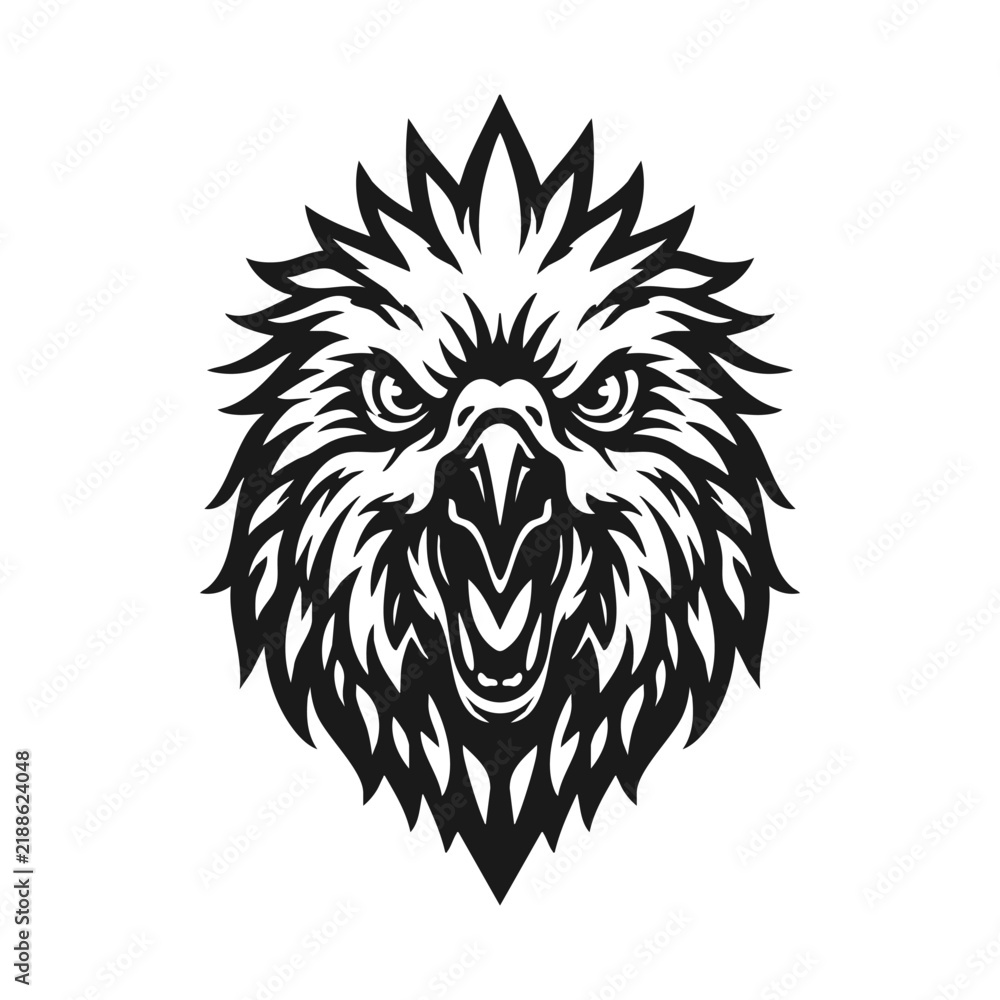 Fototapeta premium Vector tribal parrot logo