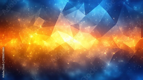Bright colors blend together in a cosmic scene creating a sense of wonder and depth