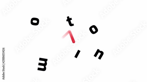 Motion Text Bouncing Ball Animation. Text Animation.