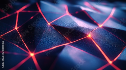Textured waves radiate vibrant red lines for a stunning visual effect