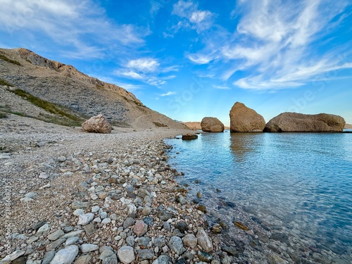 Obraz na płótnie Strand Beriknica/ Life on Mars Trail - Island Pag/ Croatia