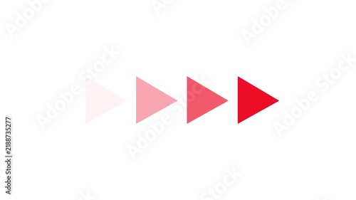 Minimal Pink Arrows Animation on White Background.4k video