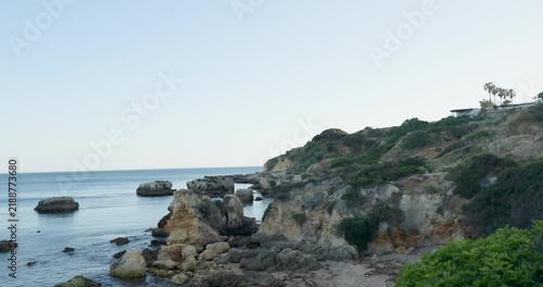 Rocky Algarve coastline and clear Atlantic water