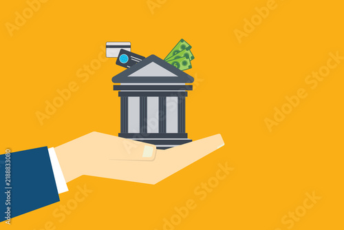 Banking Support and Financial Assistance Concept