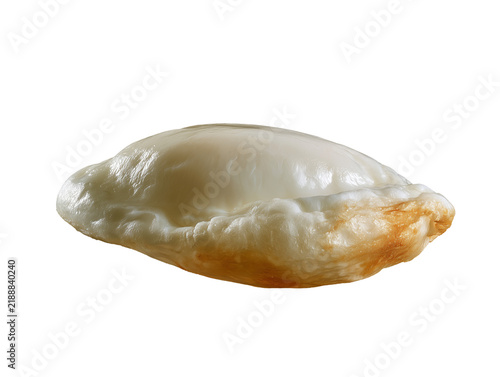 Single Over-Easy Fried Egg with Folded White Albumen and Subtle Golden Brown Pan-Seared Texture Isolated on Transparent Background