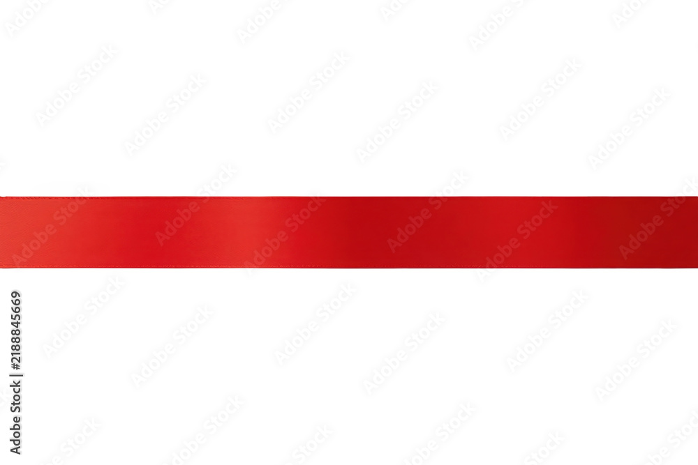Obraz premium Straight Red Horizontal Stripe