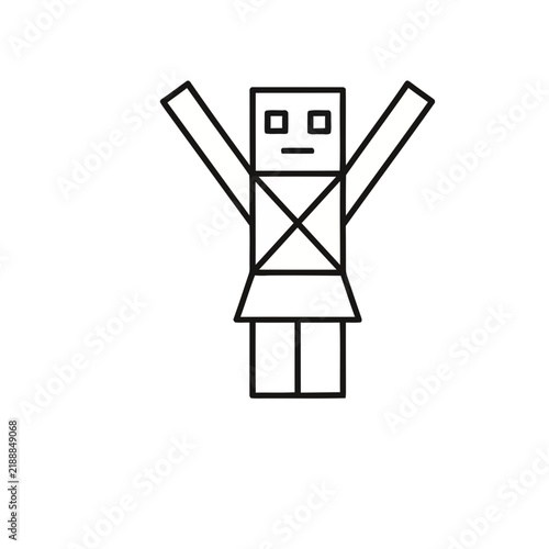 Simple robot icon