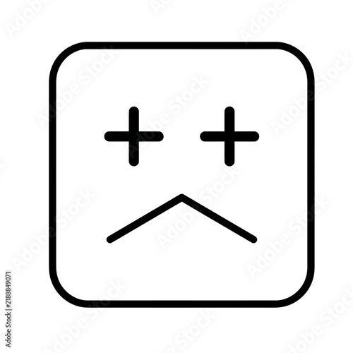 Sad face icon