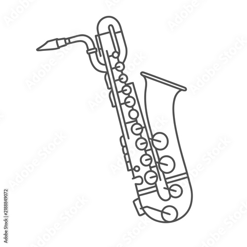 Saxophone outline