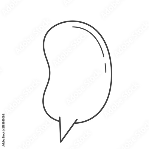 Speech bubble outline