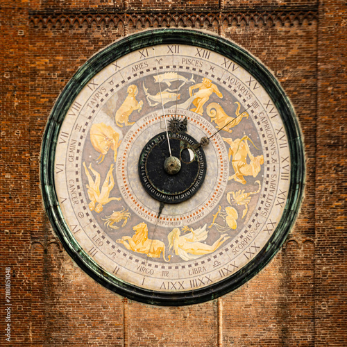 Torrazzo astronomical clock in Piazza del Comune, Cremona