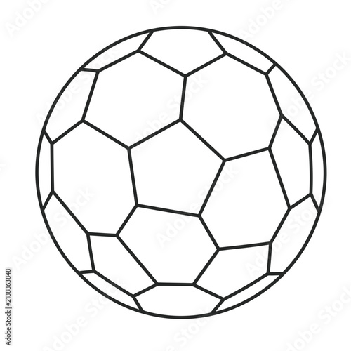 Soccer Ball Outline