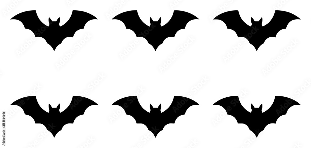 Fototapeta premium Minimalist vector illustration of a bat rendered in black set with simple line art design featuring sketches, drawings, vector graphics with minimalist and simple illustrations