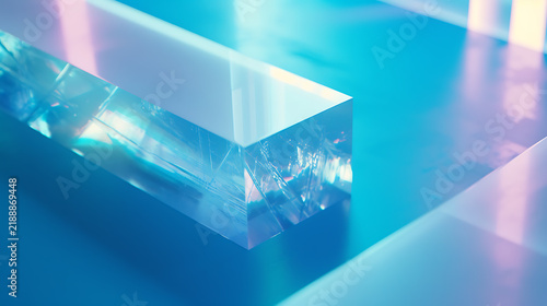 Plakat 光の投影で表現した未来的なホログラフィックディスプレイと先端技術