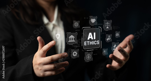 Canvas Print AI is transforming society, raising important ethics questions
