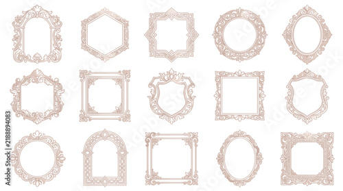 Ornate Decorative Frames Collection - Isolated Vintage Style