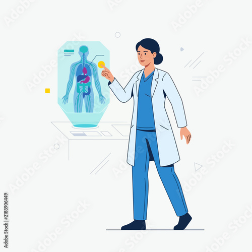 Innovative Medical Technology Hologram For Future Healthcare