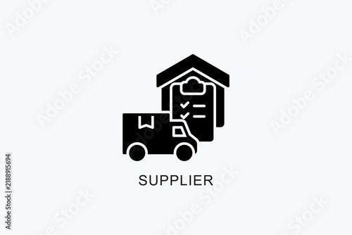 Supplier Icon Or Logo Isolated Vector Illustration