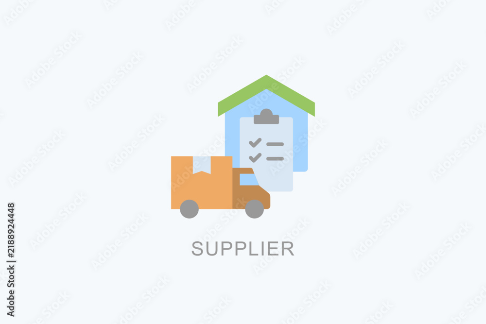 Fototapeta premium Supplier Icon Or Logo Isolated Vector Illustration