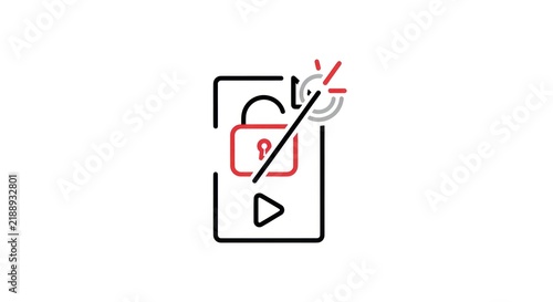 Digital Content Access Restriction Icon