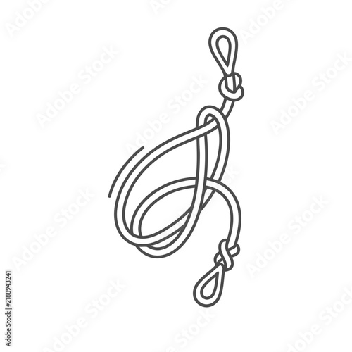 Rope knot illustration