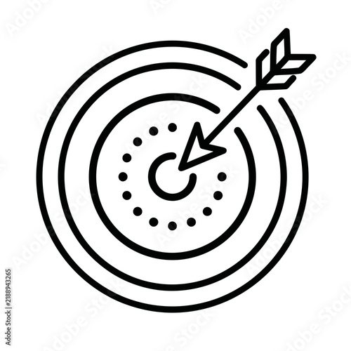 Target with arrow icon