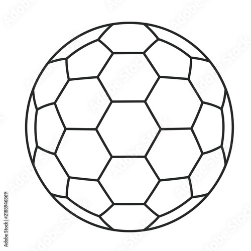 Soccer ball outline