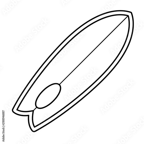 Surfboard outline