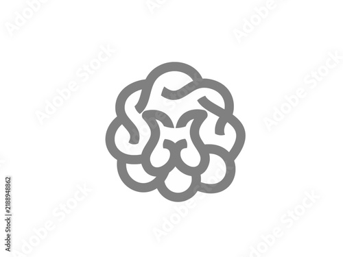  abstract lion logo 