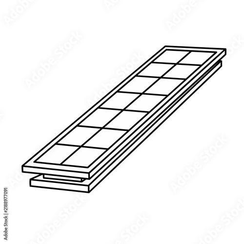 Outline of a chocolate bar