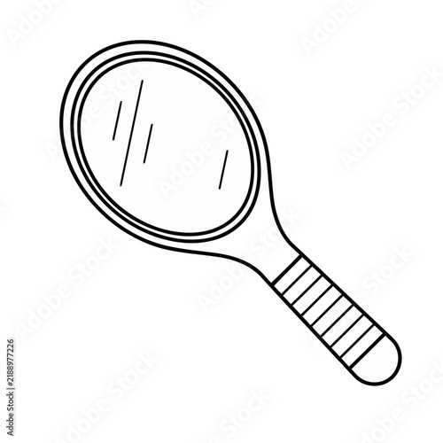 Tennis racket outline