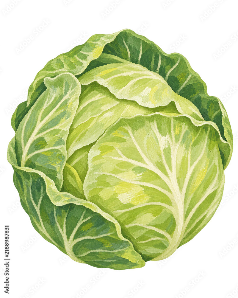 Fototapeta premium cabbage isolated on white background